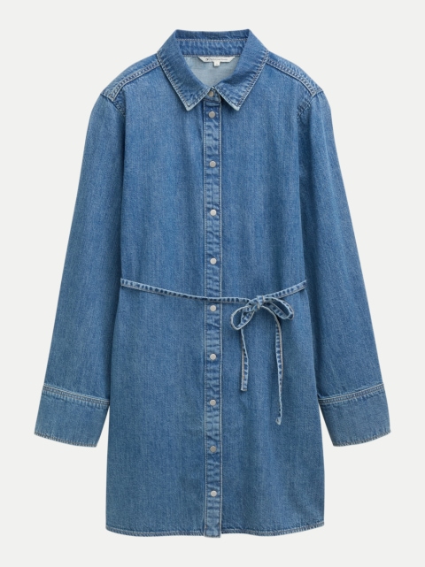 Tom Tailor Denim Jeanskleid mit Bindegürtel bei Robert Ley