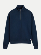 Tommy Jeans Troyer mit Waffel Struktur C1G-BLUE bei Robert Ley