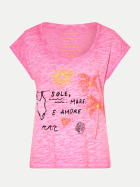 Grace T-Shirt mit Aufdruck Sole, Mare, Amore 608 rose bei Robert Ley