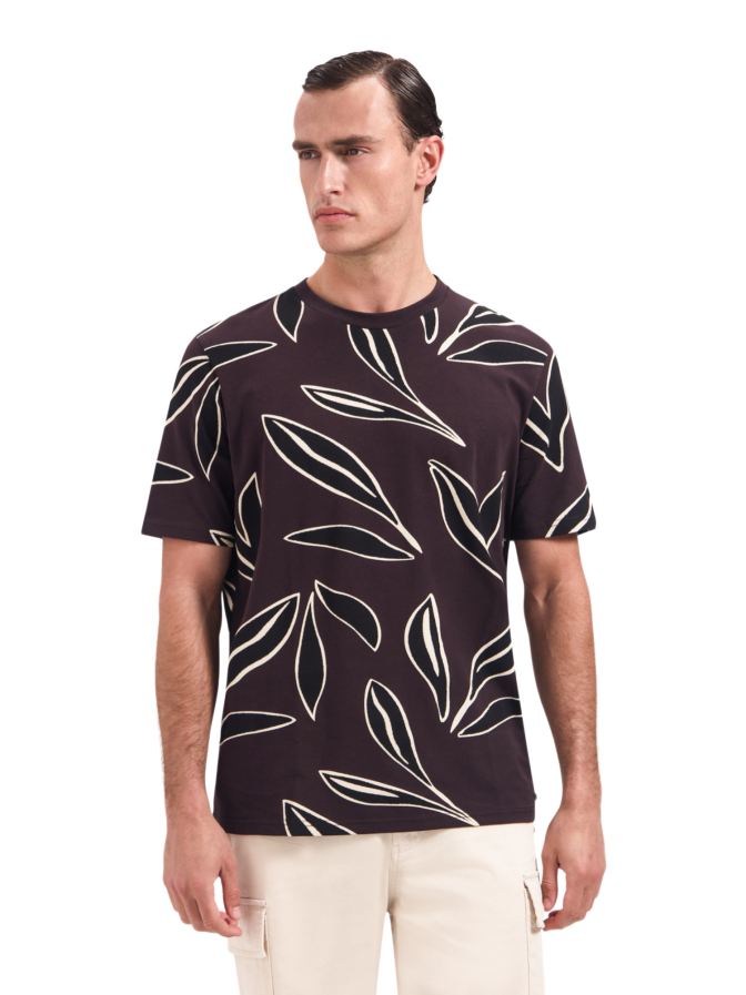 No Excess T-Shirt mit Allover-Print bei Robert Ley