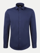 Seidensticker Slim-Fit Hemd Twill 18-18 NAVY bei Robert Ley