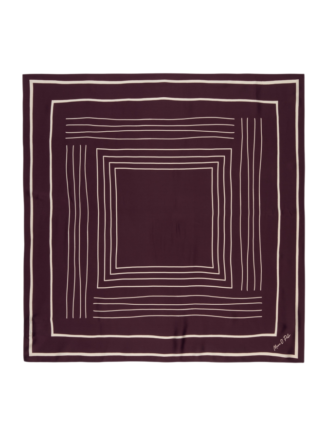Marc O'Polo Satin-Foulard mit lässigem Print bei Robert Ley