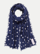 Purschoen Kaschmirschal Slim 8318-star dust night sky-white bei Robert Ley