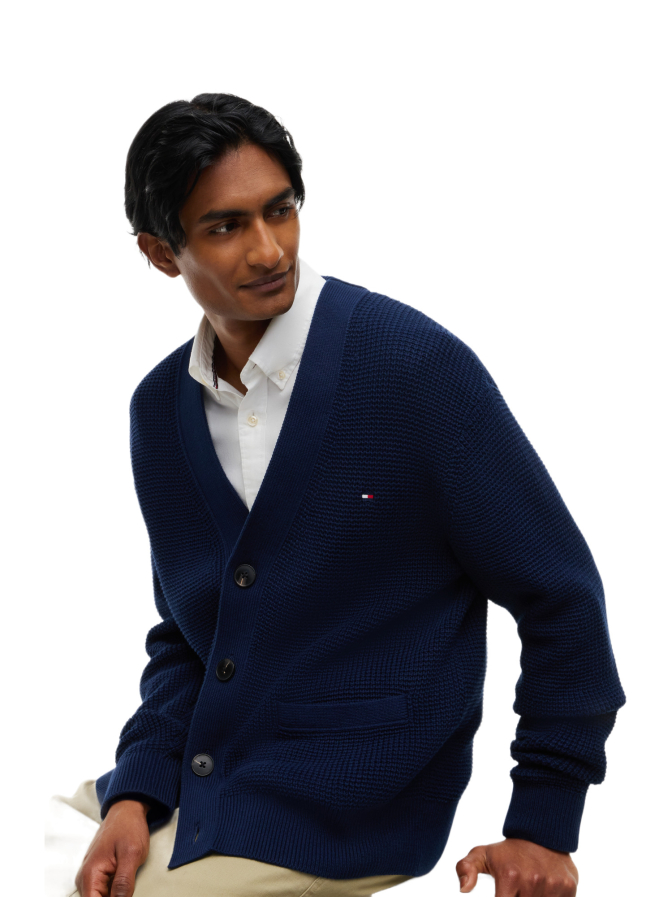 Tommy Hilfiger Cardigan mit Waffel-Struktur bei Robert Ley