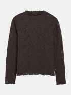 s.Oliver BLACK LABEL Langarmshirt aus Spitze 8944-BROWN bei Robert Ley