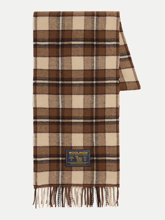 WOOLRICH Wollschal mit Karomuster bei Robert Ley