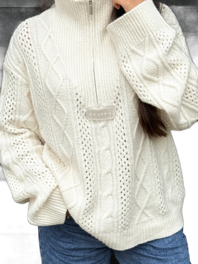 OH APRIL Pullover Nevi mit Reißverschluss bei Robert Ley