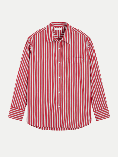 Tommy Hilfiger Oversized Hemdbluse mit Streifen bei Robert Ley