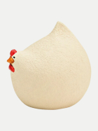 G.WURM Huhn aus Keramik - H 8cm beige-beige bei Robert Ley