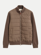 Gant Jacke im Materialmix 260-FADED TAUPE bei Robert Ley