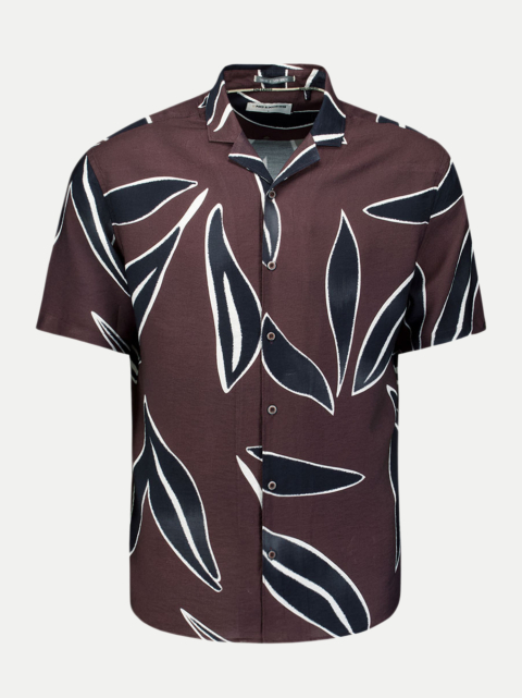 No Excess Kurzarmhemd mit Allover-Print bei Robert Ley