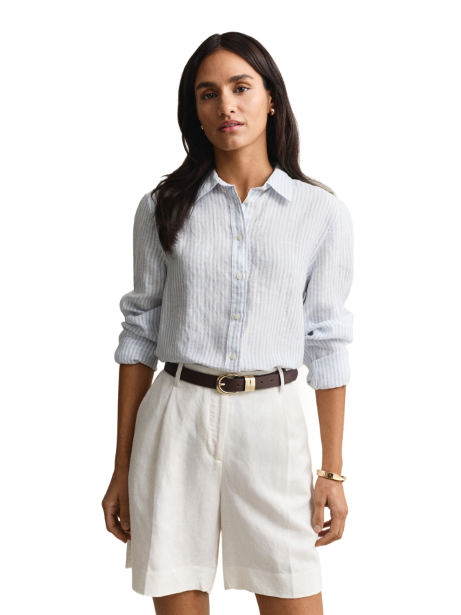 Gant Leinen Bluse mit Streifen bei Robert Ley