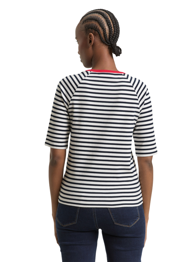 Tom Tailor Denim T-Shirt mit Streifenmuster bei Robert Ley