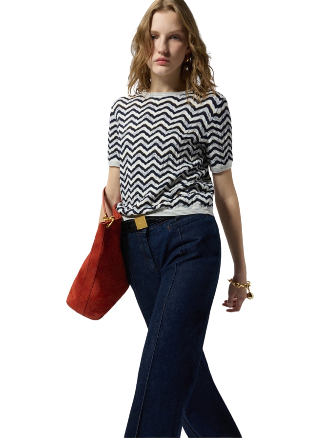 MISSONI Kurzärmeliges Top mit Wellenmuster bei Robert Ley