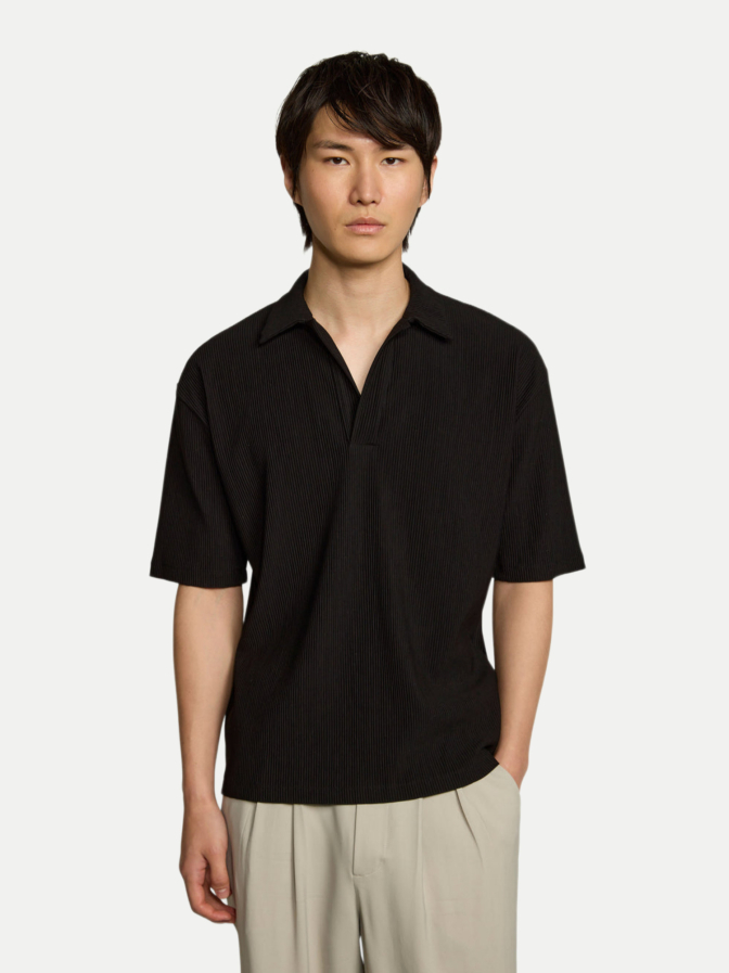 KIEFERMANN Plissé Poloshirt Frimunt bei Robert Ley