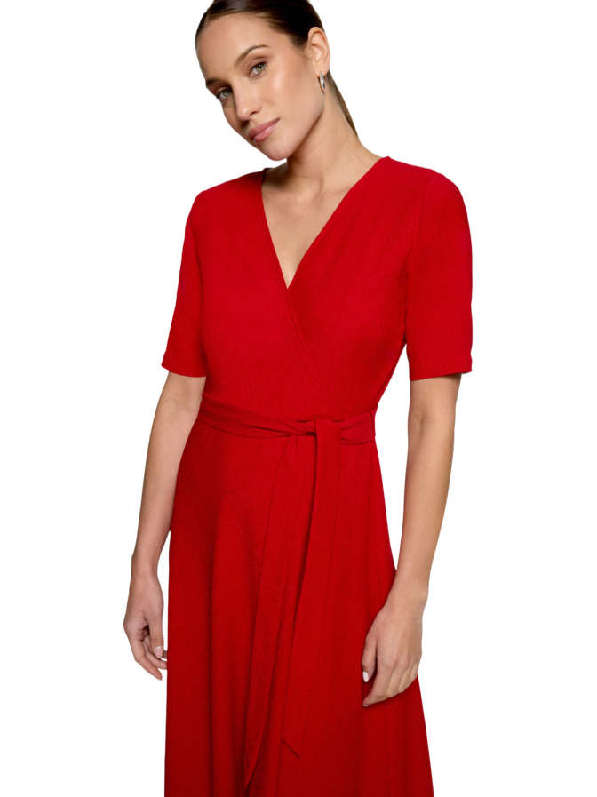 Zero Midi-Kleid mit V-Ausschnitt bei Robert Ley