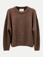 Insieme Rundhals-Strickpullover 700 chocolate bei Robert Ley