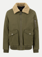 Fynch-Hatton Jacke mit Teddykragen 719-dark khaki bei Robert Ley