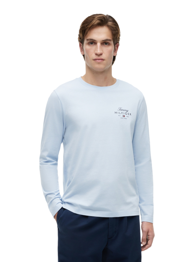Tommy Hilfiger Langarm- Shirt mit Logo-Print bei Robert Ley