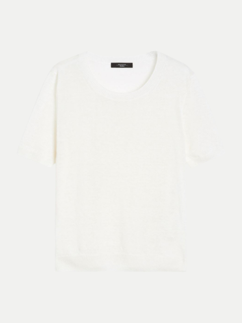 Weekend Max Mara Kurzarm-Pullover Pancone aus Leinen bei Robert Ley