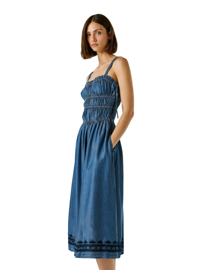 Pepe Jeans Midikleid mit Stickerei bei Robert Ley