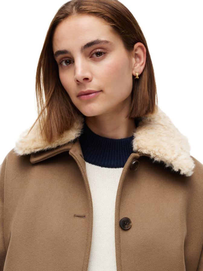 Tommy Hilfiger Einreihiger Mantel aus Wollmischung bei Robert Ley