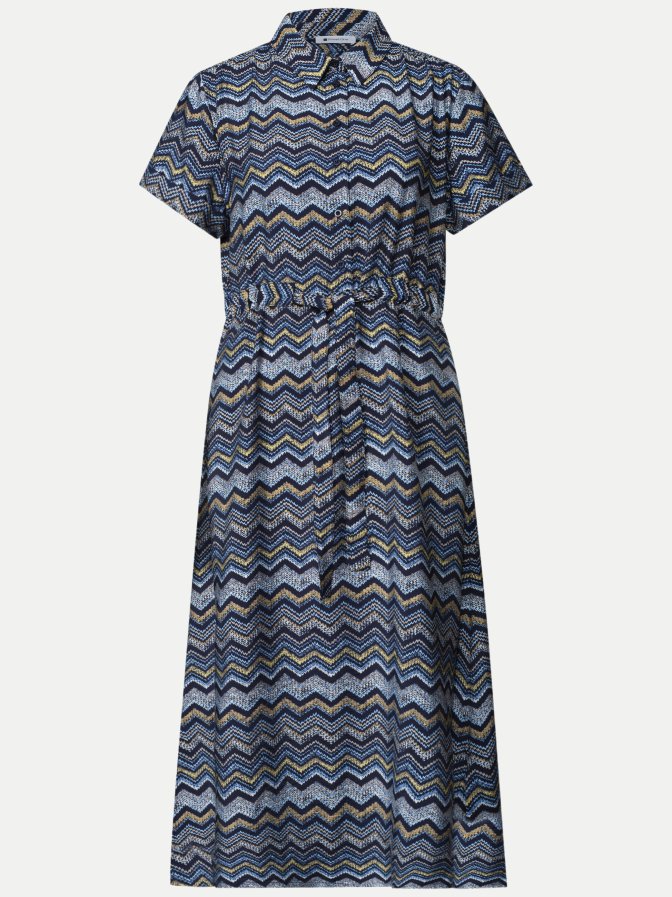 Street One Midi-Kleid mit Zick-Zack-Muster bei Robert Ley