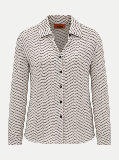MISSONI Chevron-Blusenshirt mit Zig-Zag-Muster bei Robert Ley