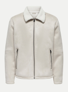 Only & Sons Kunstlederjacke 261395-Silver Lining bei Robert Ley