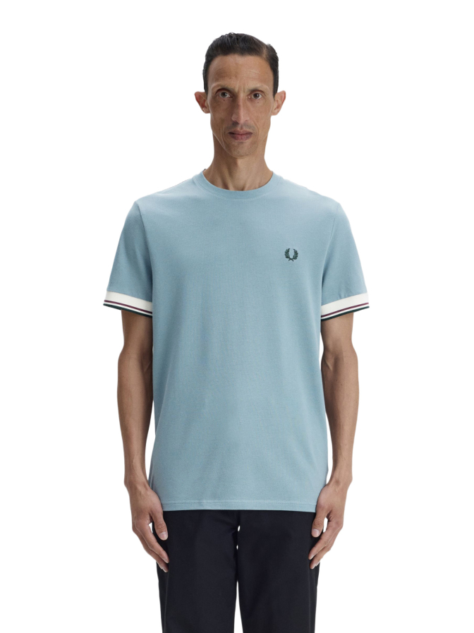 Fred Perry T-Shirt mit Kontrast-Bündchen bei Robert Ley