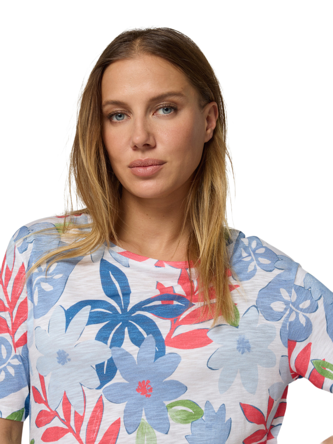 Rabe Moden T-Shirt mit floralem Allover- Print bei Robert Ley