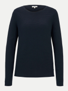 Tom Tailor Casual Strickpullover mit Streifenmuster 10668-sky captain blue bei Robert Ley