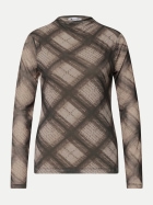 Street One Shirt aus Mesh mit gerafftem Turtle Neck 37870-sanded amber bei Robert Ley