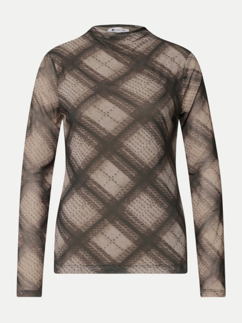 Street One Shirt aus Mesh mit gerafftem Turtle Neck bei Robert Ley