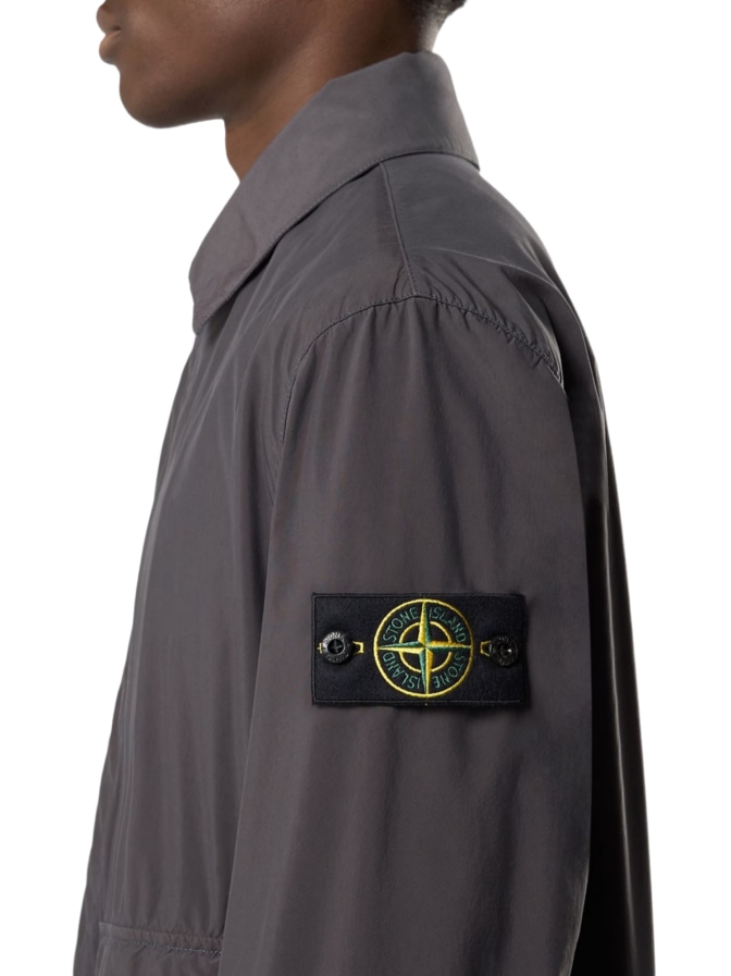 STONE ISLAND Canvas-Mantel mit Logo-Badge bei Robert Ley