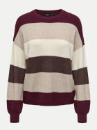 Only Pullover Latia 178411036-Zinfandel/W. WhitecapGray/SilverMin bei Robert Ley