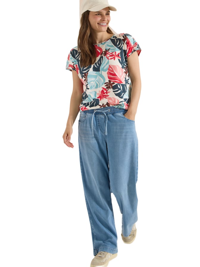 Cecil T-Shirt mit U-Boot-Ausschnitt bei Robert Ley