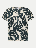 Cecil T-Shirt mit U-Boot-Ausschnitt 37672-palm breeze green bei Robert Ley
