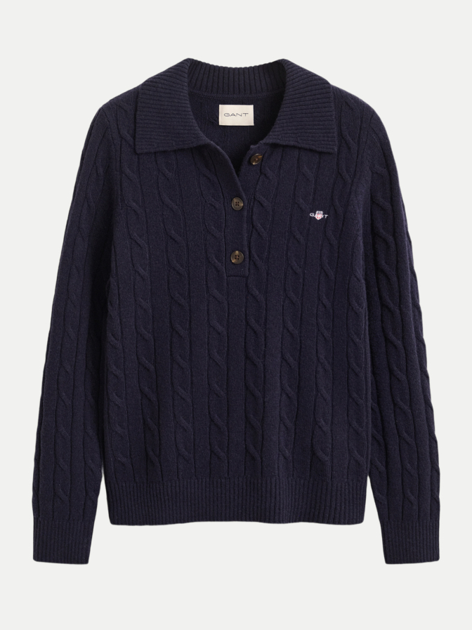 Gant Wollpullover im Zopfstrick-Muster bei Robert Ley