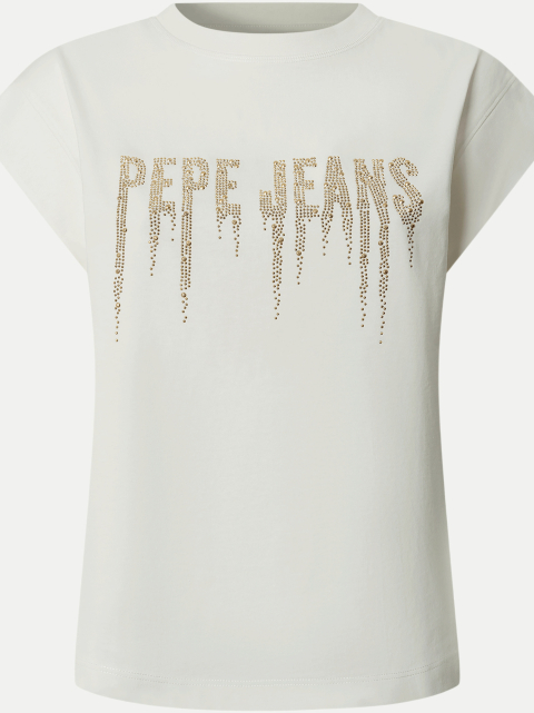 Pepe Jeans T-Shirt CARINA mit Logo-Nieten bei Robert Ley