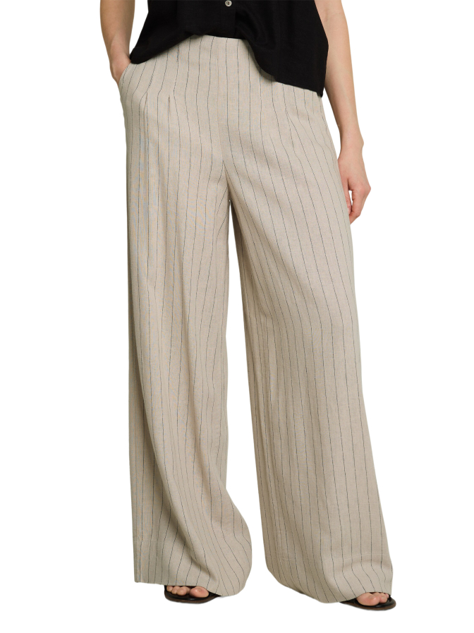 Tom Tailor Denim Wide- Leg Hose mit Leinenanteil bei Robert Ley