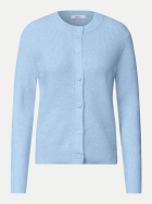 Cecil Strickjacke mit Rundhals und Knopfleiste 17992-cosmopolitan blue melange bei Robert Ley