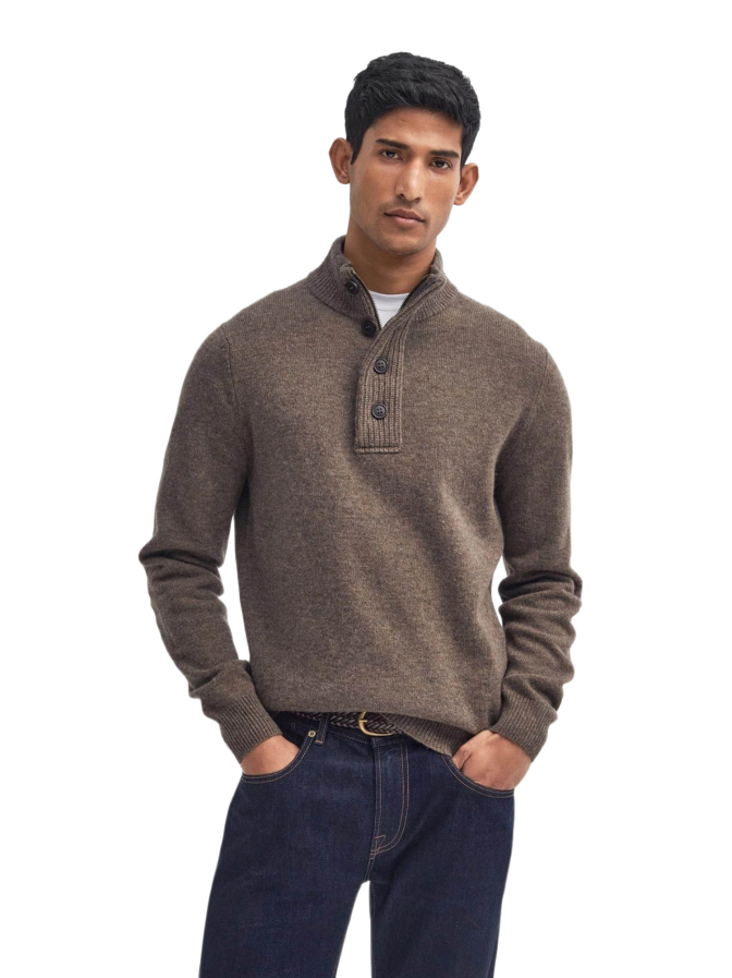 Barbour Wollpullover mit Troyer-Kragen bei Robert Ley