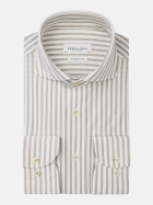 PROFUOMO Gestreiftes Japanese-Knitted-Hemd 5-5 bei Robert Ley