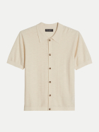 Marc O'Polo Kurzarm Poloshirt 1157-Chalky Sand bei Robert Ley