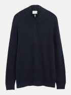 s.Oliver RED LABEL Strickpullover mit Troyer-Kragen 5978-BLUE bei Robert Ley
