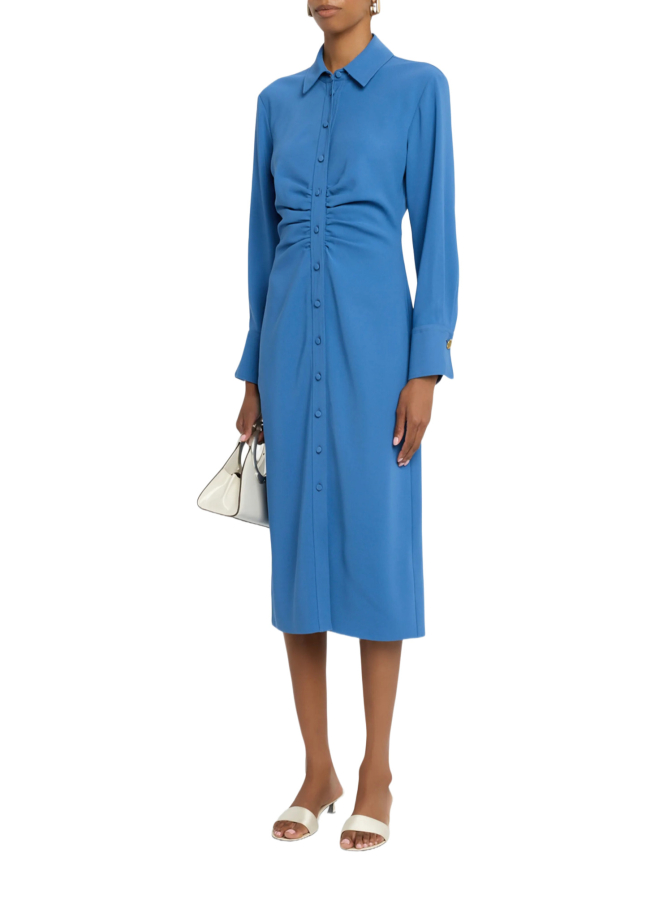 Veronica Beard Hemdblusenkleid Loxley mit Raffungen bei Robert Ley