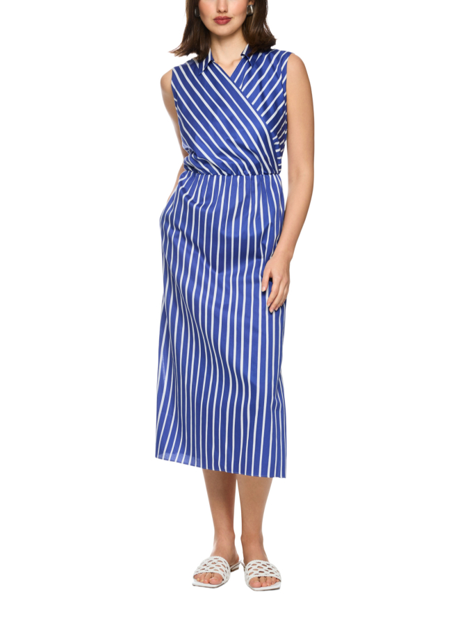 Marc Cain Gestreiftes Baumwoll-Kleid bei Robert Ley