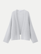 LU REN Cardigan Tsubaki aus Kaschmir-Seide-Mix bluish white bei Robert Ley