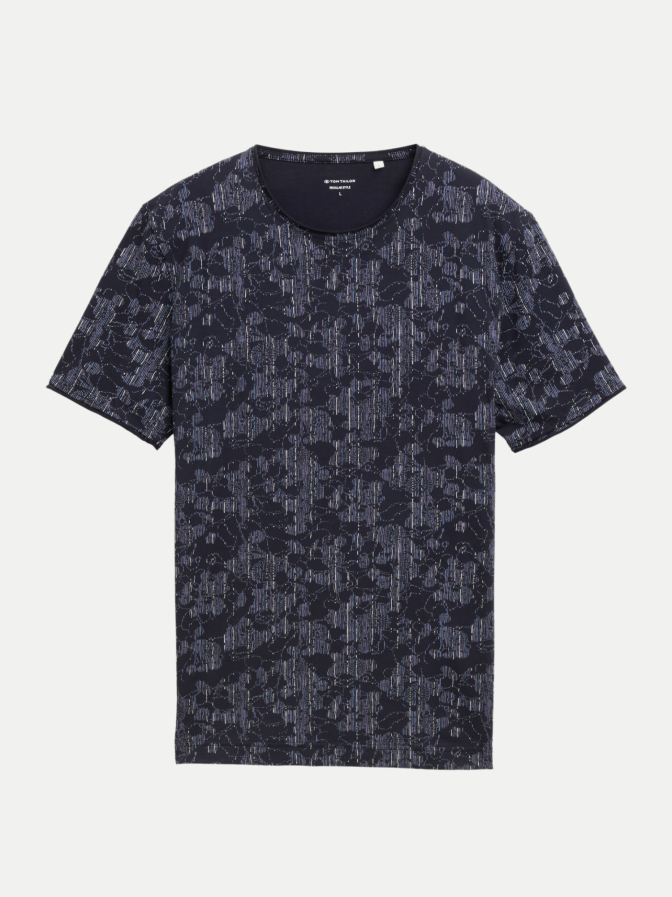 Tom Tailor Casual allover printed t-shirt bei Robert Ley